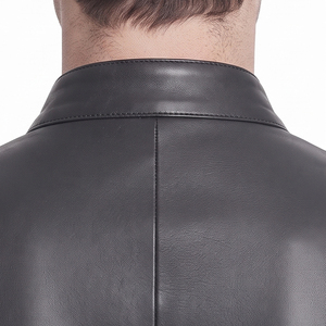 Men's Genuine Cowhide <b>Leather</b> <b>Blazer</b> Custom Design Men's Fashion <b>Leather</b> <b>Blazer</b> OEM Men's <b>Leather</b> <b>Blazer</b> - Product Image 4