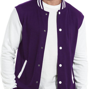 Veste universitaire streetwear pour hommes, veste oversize de style Letterman en coton molletonné, design personnalisé, fournisseur en gros OEM ODM, veste universitaire - Product Image 3