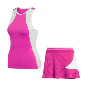 Wholesale Breathable Short Sleeves Golf Crop Top Polo <b>T</b> <b>Shirts</b> Sports and Pleated Shorts Sports Tennis Skirt Tennis Set - Product Image 6