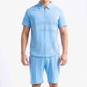 Ensemble short et polo homme été 2026 – Nouveauté style fin en coton à manches courtes - Product Image 1