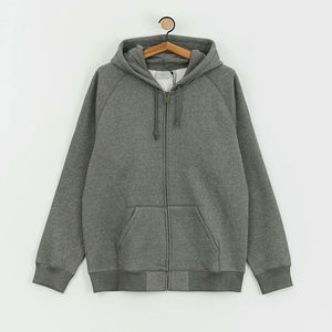 Sudadera con capucha para hombre, estilo streetwear, con cremallera, oversize, vintage, con lavado ácido y pedrería, suministro al por mayor - Product Image 1