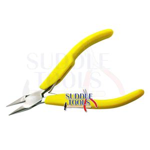 Pince à bec court de 120 mm série LS Light pour bricolage, pince à bec rond demi-ondulé, outils de bijouterie et horlogerie à mors lisses D - Product Image 2