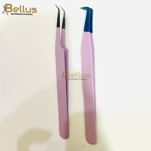 Pinzas para Pestañas Bellus International con Punta Suave y Agarre de Diamante, Duraderas, Multicolores, de Acero Inoxidable, 12-14 cm, Personalizadas - Product Image 3