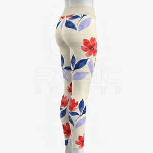 Leggings de sublimation tendance, dernier design, pour femmes, doux, confortables, de qualité supérieure, pour le sport et le yoga, en promotion. - Product Image 3