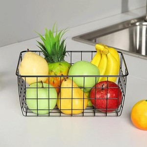 High Quality Metal Wire Mini Basket Kitchen Organizer with Handles Eco-Friendly <b>Vegetable</b> Storage Rack <b>Stand</b> for Home Use - Product Image 3