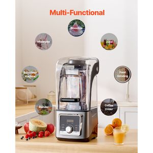 Frullatore Professionale da 1400W 135 oz per Smoothie, Multifunzione per Lavorazione Alimenti con Motore Potente - Product Image 4