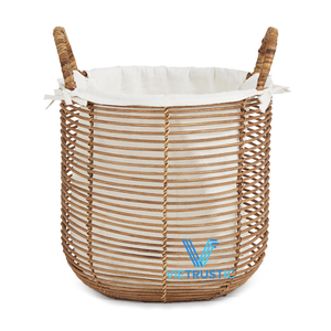 Cesta de Almacenamiento de Bambú y Ratán de Moda, Diseño Rústico Hecho a Mano, Ecológica y Personalizable, Organizador para el Hogar, Cocina y Sala de Estar - Product Image 6