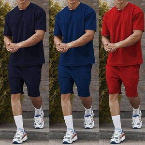 Nouvel ensemble décontracté d'été pour homme : T-shirt à manches courtes et short, ensemble de survêtement uni, vêtements de marque pour homme, ensemble 2 pièces short - Product Image 6