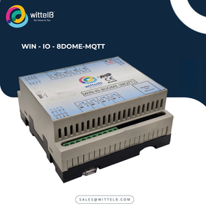 โมดูล WITTELB IO รุ่น WIN-IO-8DOME-MQTT ช่องสัญญาณดิจิตอลเอาต์พุต 8 ช่อง (แบบรีเลย์) 10A 230V AC TCP Ethernet MQTT สำหรับอาคาร - Product Image 1