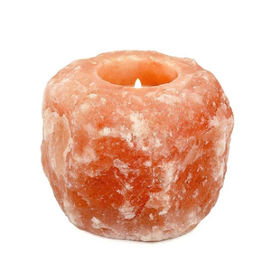 Porte-bougie en sel de l'Himalaya, artisanal, naturel, brut, sculpté à la main, décoration d'intérieur, porte-bougie en sel rose de l'Himalaya - Product Image 4