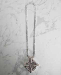 Colgante de Letra Personalizado de Hip Hop con Moissanita, Doble Capa, Chapado en Plata de Rodio, Joyería con Dije - Product Image 3