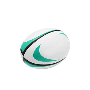 Ballon de rugby de qualité supérieure en cuir PU, taille officielle, logo personnalisé, portable, pour entraînement et match, léger et durable - Product Image 6