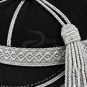 Custom Honour <b>Hat</b> Classic Traditional Ceremonial Formal Headwear With Crown <b>Band</b> Decorative Tassel Custom Presentation Design - Product Image 6