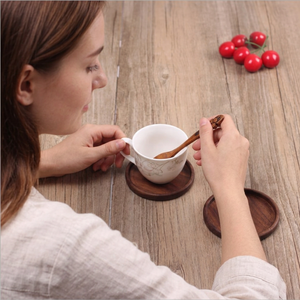 Top Selling Handmade Collection Modern Eco-Friendly Natural Wooden Drink Coasters for Coffee Tea Wine Non Slip <b>Scratch</b> Resistant - Product Image 1