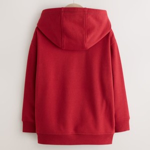 เสื้อฮู้ดสีแดงแบบใหม่สำหรับผู้ชาย สวมใส่ได้ทั้งชายและหญิง ผ้าฝ้ายเฟรนช์เทอร์รี่ พิมพ์ลายสเก็ตบอร์ดด้านหน้า เหมาะสำหรับใส่ในฤดูใบไม้ร่วง ทรงปกติ - Product Image 2