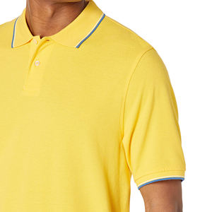 Polos de golf lisos al por mayor, manga corta, OEM, con impresión personalizada de logotipo, diseño en blanco, 100% algodón, polos deportivos para hombre - Product Image 4