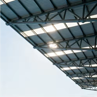Estructura de Acero Galvanizado de Alta Resistencia, Techo de Acero Prefabricado, Estructura Metálica para Cobertizos, Almacenes, Talleres, Oficinas, Edificios