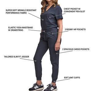 ชุดยูนิฟอร์มแพทย์ ชุดพยาบาลโรงพยาบาล ชุดสครับพร้อมปักโลโก้ ขายส่ง ชุดสครับแพทย์ Shaghaf Sports Wear Impex Sc2 โพลีเอสเตอร์ 100% - Product Image 2