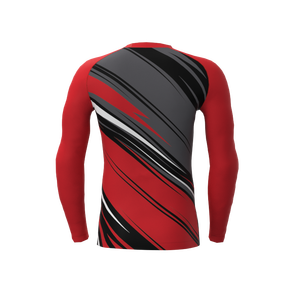 เสื้อรัดกล้ามเนื้อผู้ชายสำหรับ BJJ MMA มวย ชกมวย ระบายอากาศได้ดี พิมพ์ลายด้วยความร้อน OEM แห้งเร็ว ป้องกันแบคทีเรีย ผลิตจากผ้าสแปนเด็กซ์/ไนลอน - Product Image 2