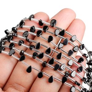 Perles de spinelle noire naturelle 5x7MM, forme poire lisse, pierres précieuses en vrac, perles de spinelle noire de qualité supérieure pour la fabrication de bijoux, en gros - Product Image 6