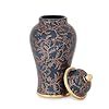 Antique Teardrop Porcelain Urn with Blue Floral Pattern <b>for</b> <b>Pet</b> Caskets & Urns - Product Image 5