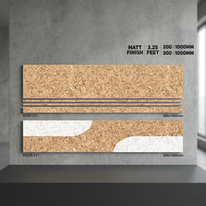 Estar — tapis d'escalier certifié en porcelaine, finition mate 1000x300mm, corps complet antidérapant, carreaux, pleine qualité - Product Image 4