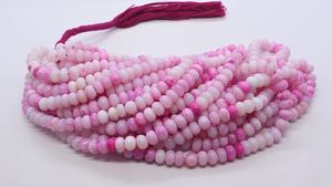 ลูกปัดโอปอลสีชมพู AAA รูปทรงกลมเรียบ ขนาด 8-8.5 มม. ลูกปัดพลอยโอปอลสีชมพูควีน ขนาด 16 นิ้ว ลูกปัดโอปอลสีชมพูคอตตอนแคนดี้ทรงกลมแบบหลวม - Product Image 6