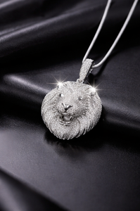 <b>Iced</b> Out Lion Head Hip Hop Pendant for Men Moissanite 10K 14K Gold Silver Rapper <b>Chain</b> Luxury Streetwear Jewelry Pendant - Product Image 2