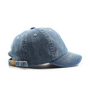 Gorra de Béisbol Personalizada para Papá, de Gran Tamaño, en Blanco, de Mezclilla Lavada de Alta Calidad, Gorras de Algodón Desgastadas para Papá - Product Image 2