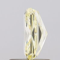 Diamante Amarillo de 1 Quilate, Corte Radiante, Cultivado en Laboratorio, Claridad VVS2, Color Fantasía, Diamante Suelto, Certificado IGI, Venta al Por Mayor