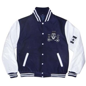 Blouson universitaire réversible en laine de baseball personnalisé, style Letterman, respirant, avec logo brodé fini, qualité supérieure - Product Image 1