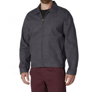 Fabricant de vêtements OEM, veste de travail pour homme de haute qualité, sur mesure, en twill de coton, manches longues, veste de travail en toile pour l'hiver. - Product Image 1