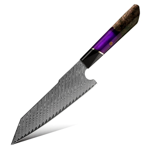 Couteau de chef professionnel en acier Damas fait main avec manche en résine, couteau de cuisine pour restaurant, fabricant d'usine - Product Image 1