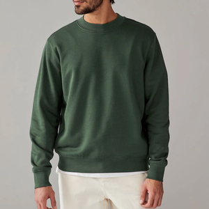 Men's Winter Sweatshirt 2 Pcs Customized Logo Unique Design 100% Cotton Fleece Pullover - Product Image 1