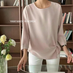 Camicetta da Donna Made in Korea con Dettaglio Intrecciato e Maniche a Tre Quarti, 100% Poliestere - Product Image 3