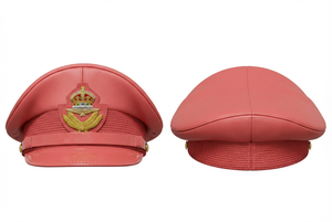 2026 New Hot Selling All Season Formal Classic Customized Hand Made Embroidery Adjustable Uniform Accessory Wool Peak Caps - Product Image 5