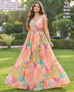 Vestido de Gala Largo con Bordado Floral Moderno Spring Aura, Cómodo y Transpirable, con Cintura Natural - Product Image 5