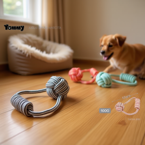 Jouet en corde de coton Yommy 17cm 100g pour animaux de compagnie - Product Image 3