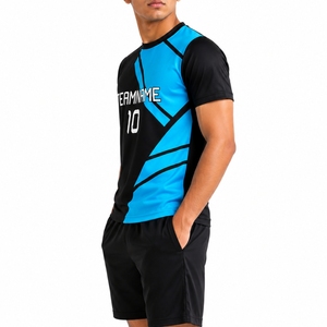 Conjunto de camiseta y pantalones cortos personalizados unisex, ropa deportiva moderna, conjunto de camiseta de equipo personalizado, conjunto de camiseta ligera de secado rápido - Product Image 2