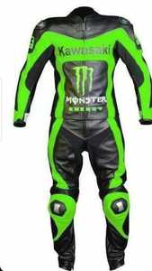 Combinaison de moto en cuir pour homme XPERT MANUFACTURING CO, modèle Ninja, protection anti-UV, manches longues, broderie 3D, coupe confortable - Product Image 4