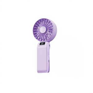 High-Speed <b>Foldable</b> Wearable Handheld Fan Brushless Motor USB Rechargeable 1800mAh Battery ABS Eco-Friendly Plastic Material - Product Image 1