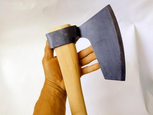 Felling Axe With Wood Handle Forged Steel <b>Head</b> Hatchet <b>Style</b> Firewood Chopping Tool - Product Image 4