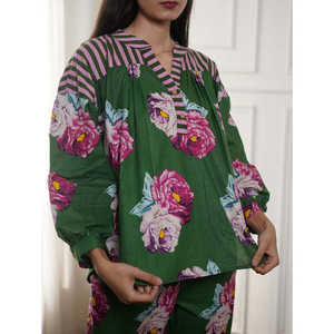 Conjunto coordinado Rose Garden Boho talla XS, elegante y único, estilo vintage - Product Image 3