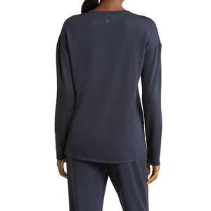 Fabricante de Ropa OEM, Camiseta de Manga Larga para Mujer, Corte Holgado, 100% Algodón Suave y Elegante, Transpirable, Informal - Product Image 6