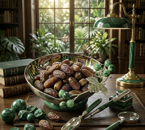 Bol de service élégant pour dattes et chocolats, fait main, motif baies, idées nouvelles et innovantes pour une expérience culinaire de luxe - Product Image 6