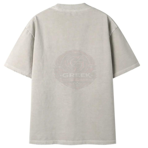 T-shirts Homme Oversize à Manches Courtes en Coton Respirant Coupe Décontractée Brodé Séchage Rapide Style Urbain Décontracté - Product Image 4