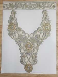 Motifs de broderie exquis pour encolures, patchs, designs personnalisés, tailles variées, tissu non-tissé, vente en gros, dentelle Honey, textiles de maison pour - Product Image 4