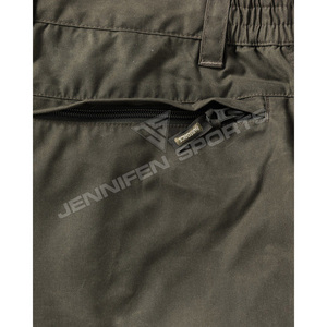 กางเกงคาร์โก้ผู้ชาย สำหรับกิจกรรมกลางแจ้ง ผ้าแคนวาส 100% ผ้าฝ้ายยืดได้ เหมาะสำหรับเดินป่า ล่าสัตว์ กางเกงลำลองหลายกระเป๋า กางเกงทำงานผู้ชาย ทรงจ็อกเกอร์ ไซส์ใหญ่ - Product Image 5