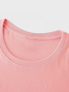 เสื้อยืดแขนสั้นผู้ชายสีชมพู พิมพ์ลายการ์ตูนกาแฟ คอกลม ทรงลำลอง ผ้าเจอร์ซีย์คอตตอน 100% สไตล์สตรีทแวร์ - Product Image 4