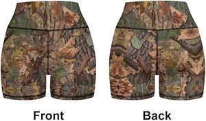 <b>Women's</b> Camouflage Print 2 Piece Sports <b>Set</b> Sleeveless Crop Top And Above Knee Shorts Breathable Knitted Activewear Summer - Product Image 5